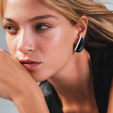STONE AND DIAMOND LOUNGE EARRINGS